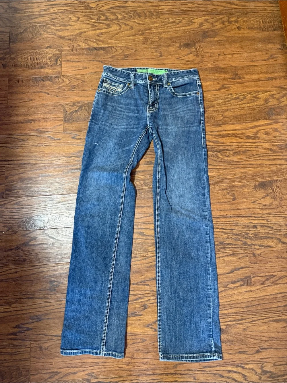 Men's Bootcut Denim Jeans in Medium Blue